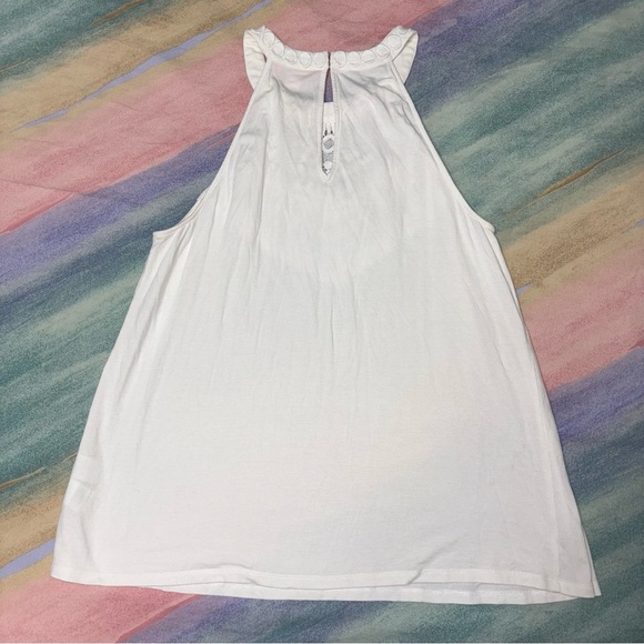 Lilly Pulitzer Dawn Halter Top in Resort White size M - Picture 5 of 6